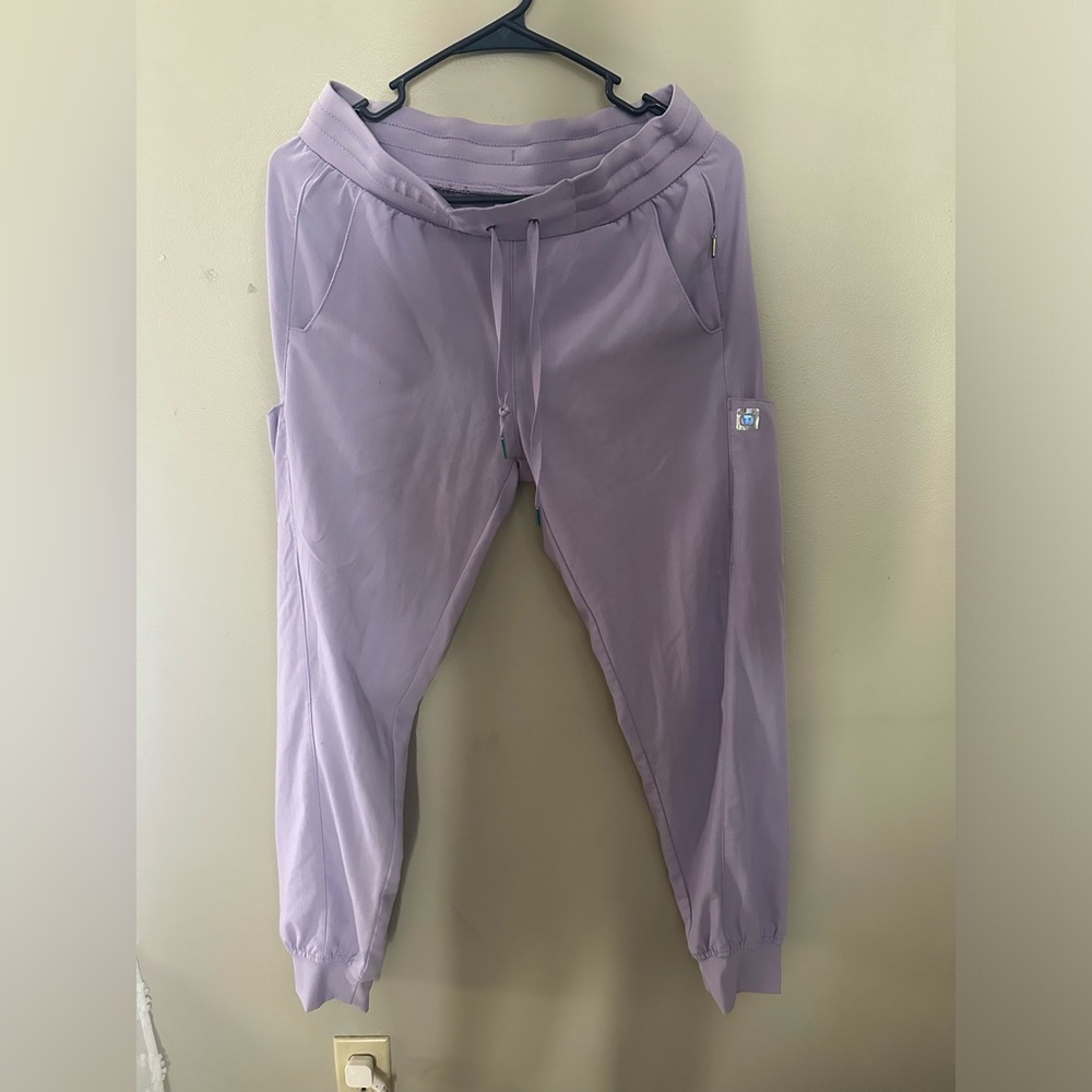 Purple scrub bottoms